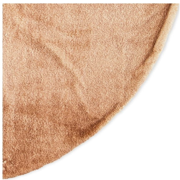 Brown Faux Fur Christmas Tree Skirt, 48" Diameter, by Holiday Time - Picture 4 of 4